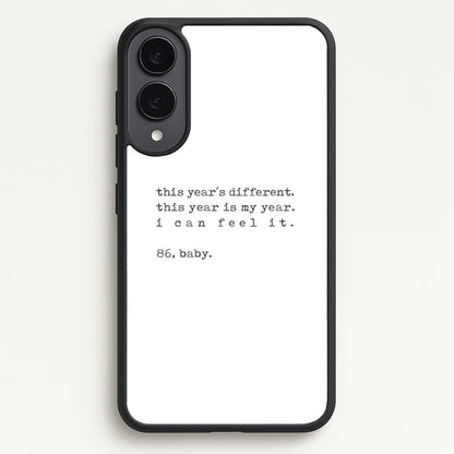 This Year's Different - Eddie Munson Stranger  - Stranger Things Phone Case for Galaxy S25 Edge