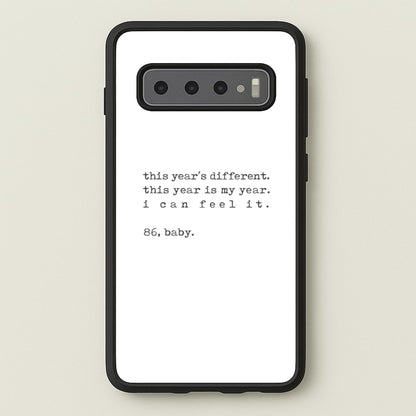 This Year's Different - Eddie Munson Stranger  - Stranger Things Phone Case for Galaxy S10 Plus