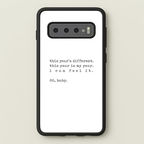 This Year's Different - Eddie Munson Stranger  - Stranger Things Phone Case for Galaxy S10 Plus