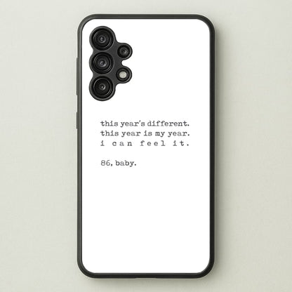 This Year's Different - Eddie Munson Stranger  - Stranger Things Phone Case for Galaxy A13