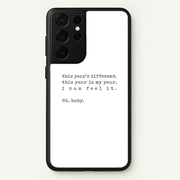 This Year's Different - Eddie Munson Stranger  - Stranger Things Phone Case for Galaxy S21 Ultra