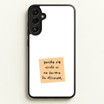 People Are Afraid Of Me - Scissorhands  - Edward Scissorhands Phone Case for Galaxy A36