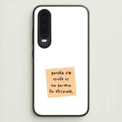 People Are Afraid Of Me - Scissorhands  - Edward Scissorhands Phone Case for Huawei P30