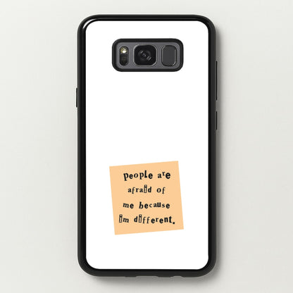 People Are Afraid Of Me - Scissorhands  - Edward Scissorhands Phone Case for Galaxy S8