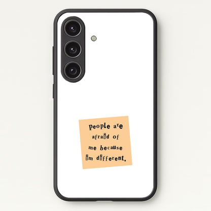 People Are Afraid Of Me - Scissorhands  - Edward Scissorhands Phone Case for Galaxy S25 Plus