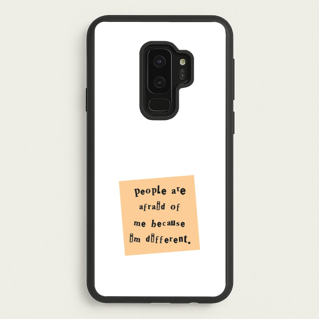 People Are Afraid Of Me - Scissorhands  - Edward Scissorhands Phone Case for Galaxy S9 Plus