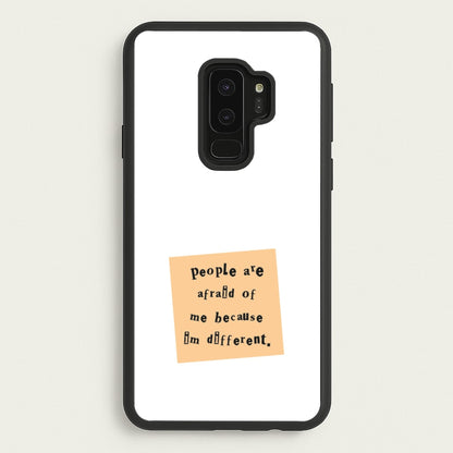 People Are Afraid Of Me - Scissorhands  - Edward Scissorhands Phone Case for Galaxy S9 Plus