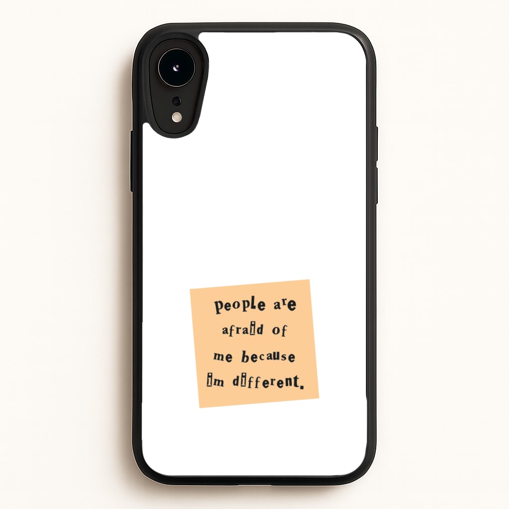 People Are Afraid Of Me - Scissorhands  - Edward Scissorhands Phone Case for iPhone XR