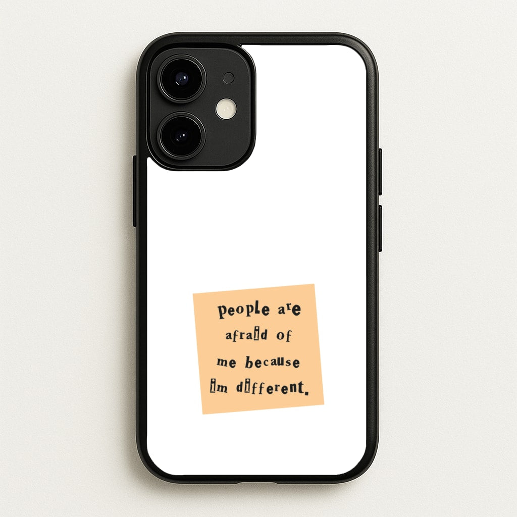 People Are Afraid Of Me - Scissorhands  - Edward Scissorhands Phone Case for iPhone 12 / 12 Pro