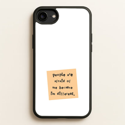 People Are Afraid Of Me - Scissorhands  - Edward Scissorhands Phone Case for iPhone 6 / 7 / 8 / SE