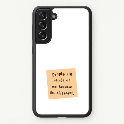 People Are Afraid Of Me - Scissorhands  - Edward Scissorhands Phone Case for Galaxy S22
