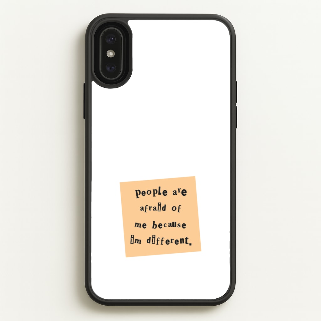 People Are Afraid Of Me - Scissorhands  - Edward Scissorhands Phone Case for iPhone XS Max