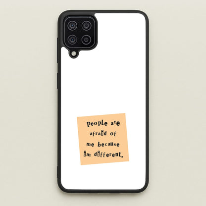 People Are Afraid Of Me - Scissorhands  - Edward Scissorhands Phone Case for Galaxy A12