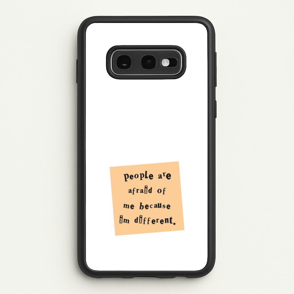 People Are Afraid Of Me - Scissorhands  - Edward Scissorhands Phone Case for Galaxy S10e