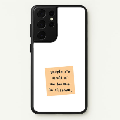 People Are Afraid Of Me - Scissorhands  - Edward Scissorhands Phone Case for Galaxy S21 Ultra