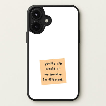 People Are Afraid Of Me - Scissorhands Phone Case for iPhone 17
