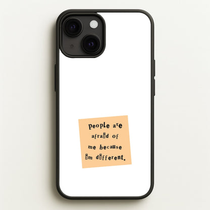 People Are Afraid Of Me - Scissorhands  - Edward Scissorhands Phone Case for iPhone 13