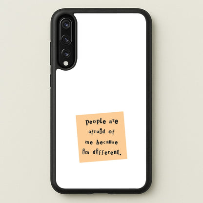 People Are Afraid Of Me - Scissorhands  - Edward Scissorhands Phone Case for Huawei P20 Pro