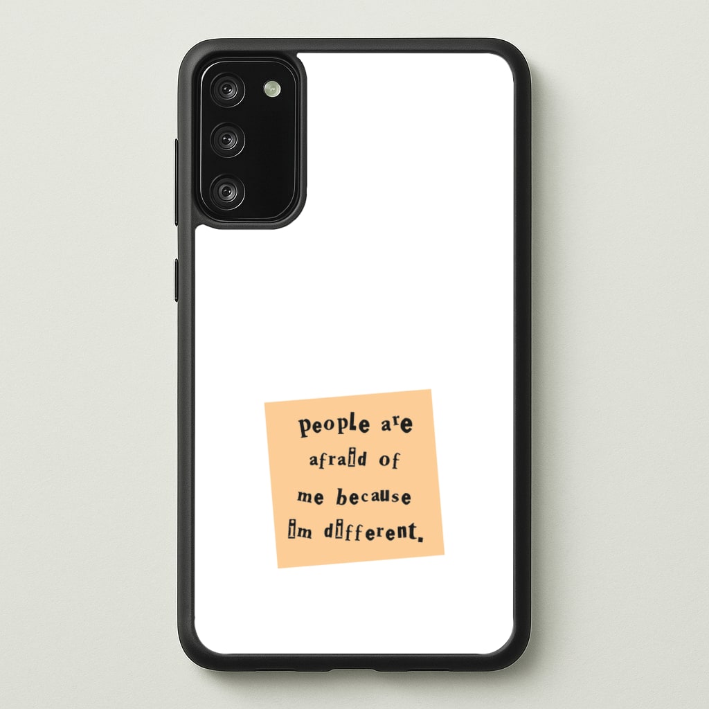 People Are Afraid Of Me - Scissorhands  - Edward Scissorhands Phone Case for Galaxy S20