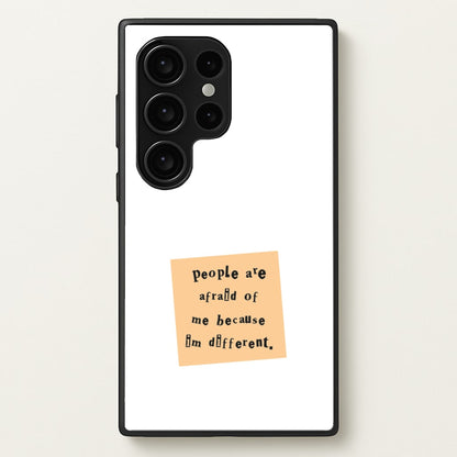 People Are Afraid Of Me - Scissorhands  - Edward Scissorhands Phone Case for Galaxy S24 Ultra