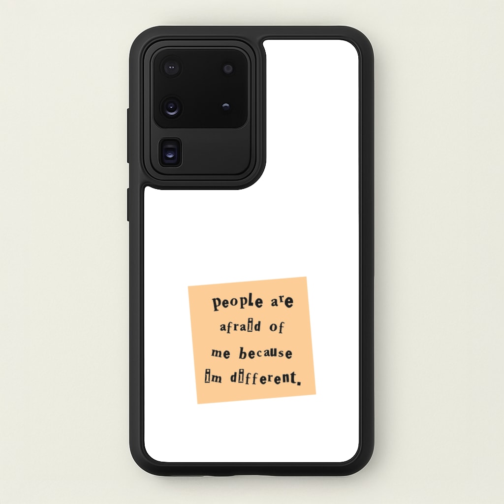 People Are Afraid Of Me - Scissorhands  - Edward Scissorhands Phone Case for Galaxy S20 Ultra