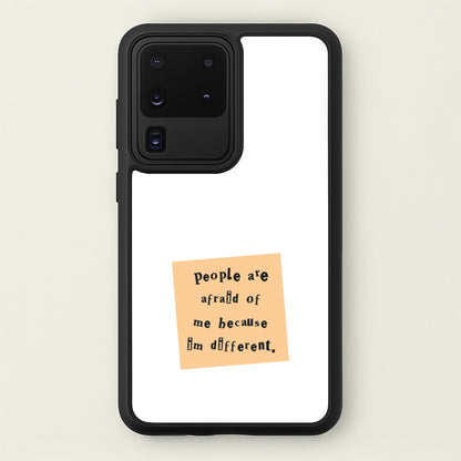 People Are Afraid Of Me - Scissorhands  - Edward Scissorhands Phone Case for Galaxy S20 Ultra