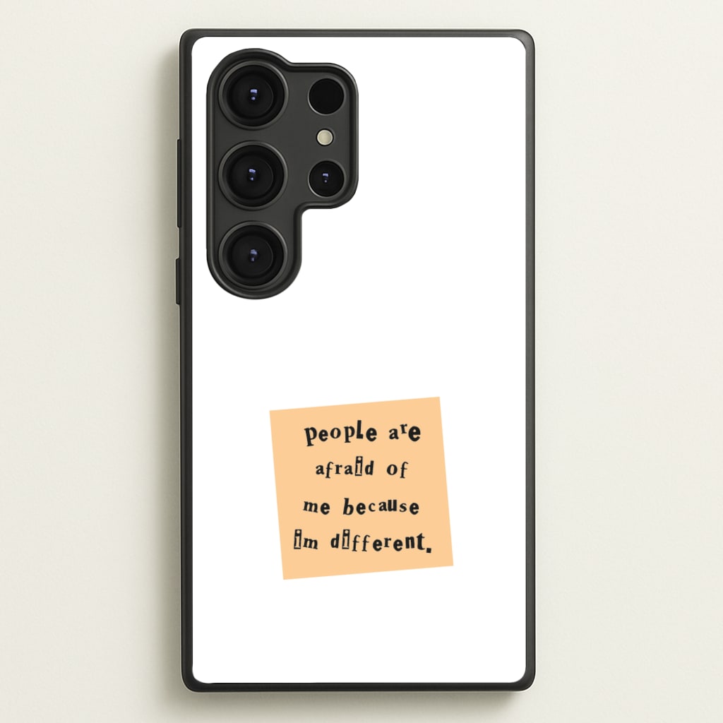 People Are Afraid Of Me - Scissorhands  - Edward Scissorhands Phone Case for Galaxy S25 Ultra
