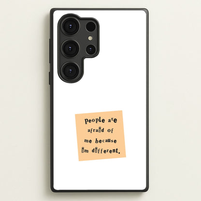 People Are Afraid Of Me - Scissorhands  - Edward Scissorhands Phone Case for Galaxy S25 Ultra