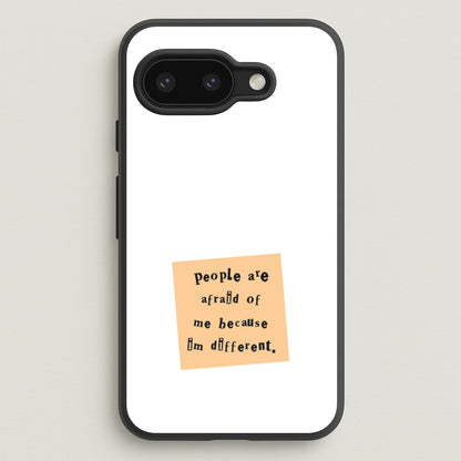 People Are Afraid Of Me - Scissorhands  - Edward Scissorhands Phone Case for Google Pixel 9a