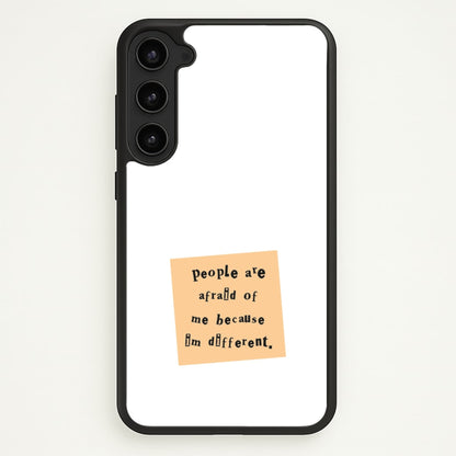 People Are Afraid Of Me - Scissorhands  - Edward Scissorhands Phone Case for Galaxy S23