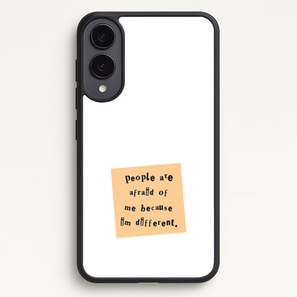 People Are Afraid Of Me - Scissorhands  - Edward Scissorhands Phone Case for Galaxy S25 Edge