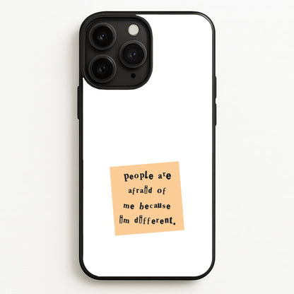 People Are Afraid Of Me - Scissorhands  - Edward Scissorhands Phone Case for iPhone 11 Pro Max