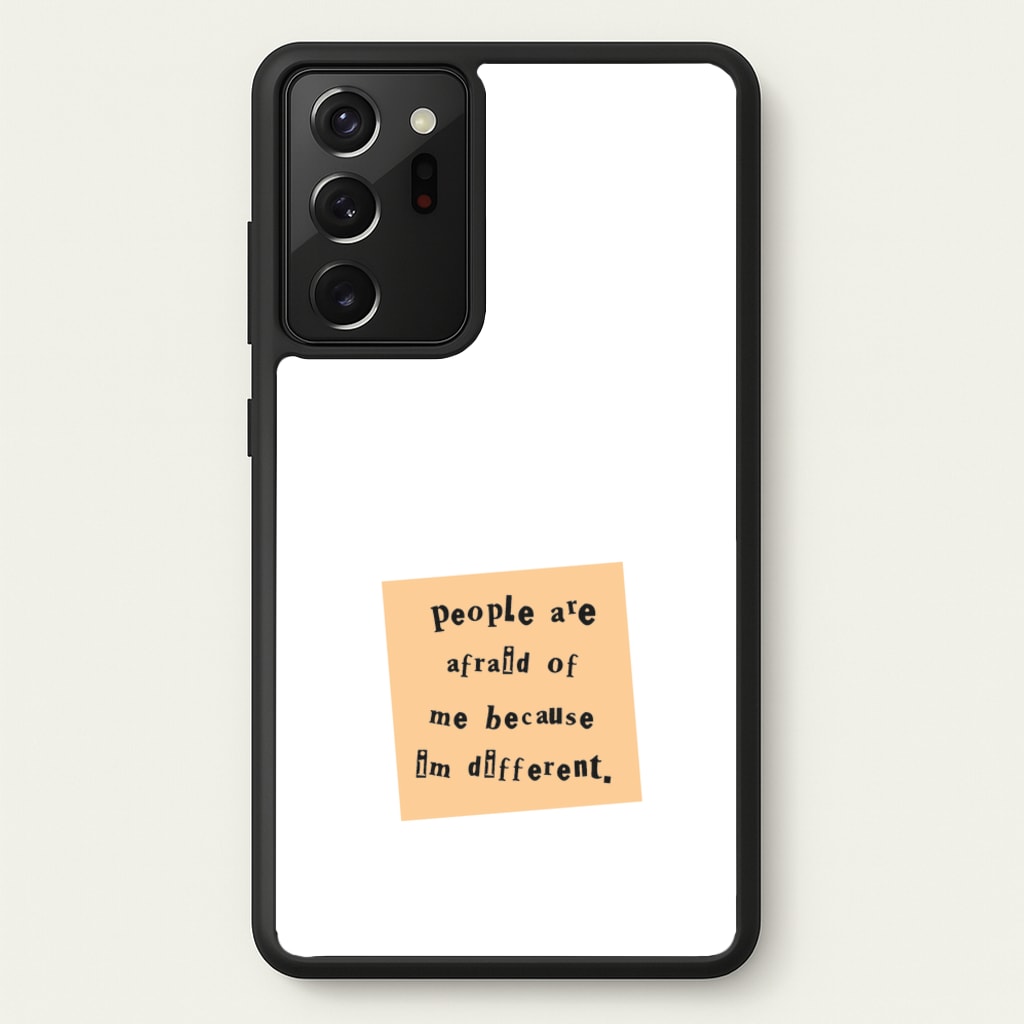 People Are Afraid Of Me - Scissorhands  - Edward Scissorhands Phone Case for Galaxy Note 20 Ultra