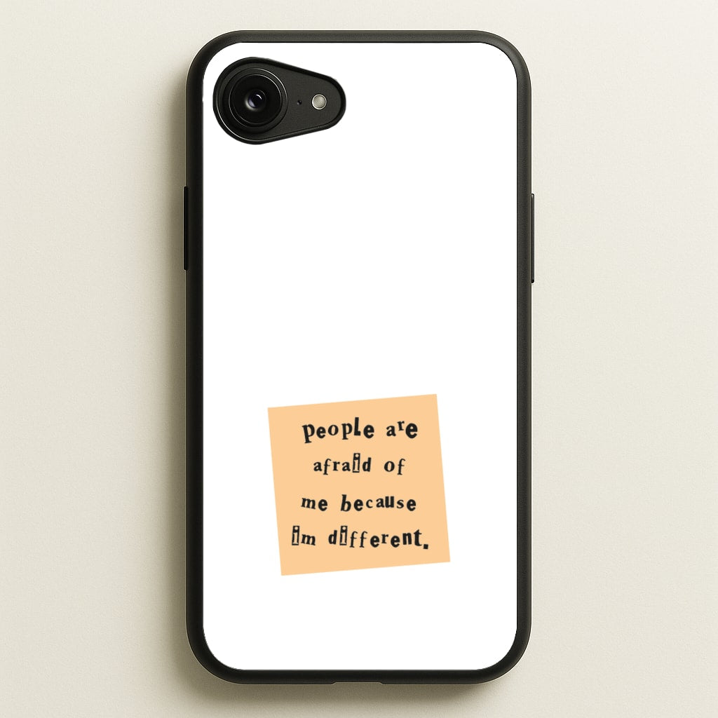 People Are Afraid Of Me - Scissorhands  - Edward Scissorhands Phone Case for iPhone 16e