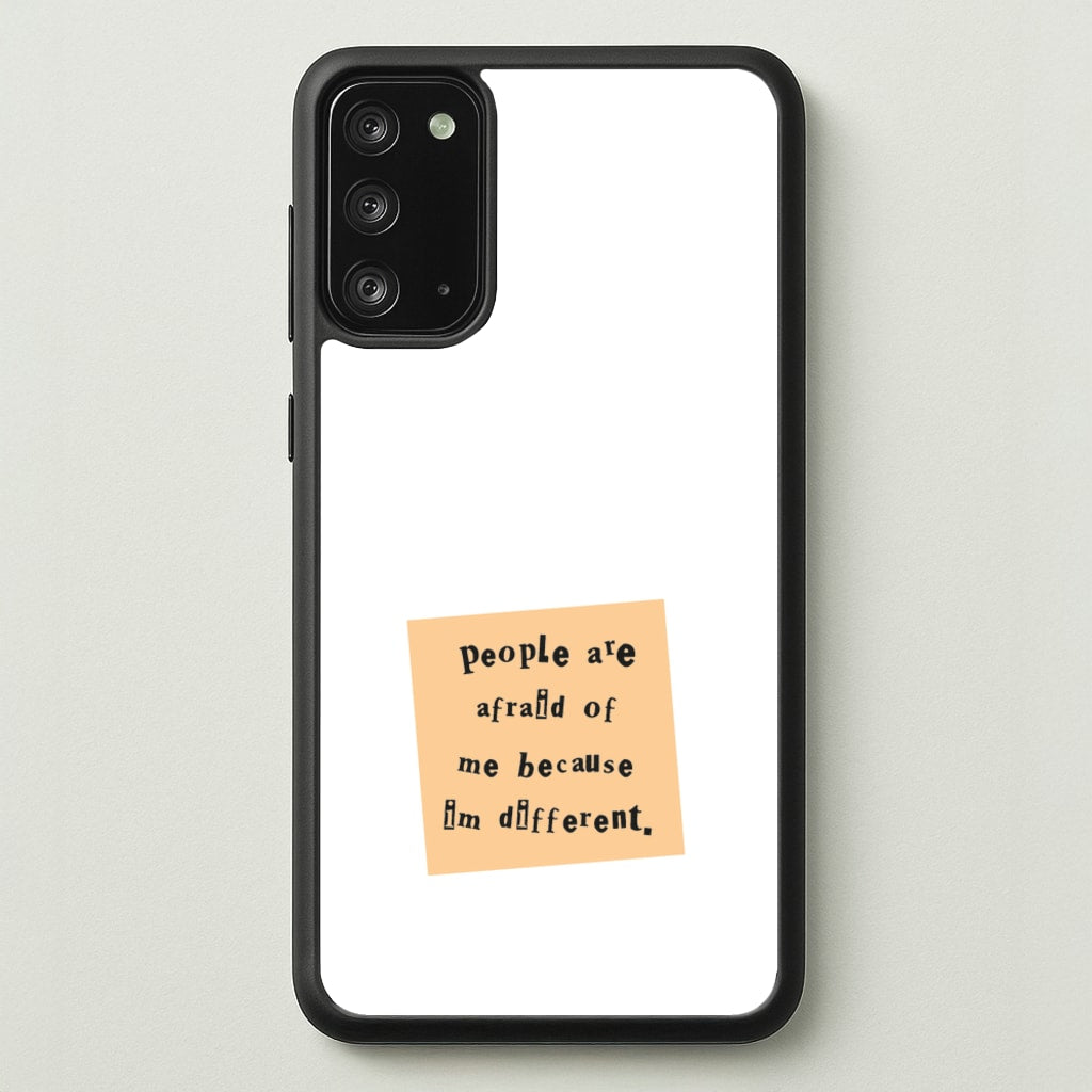 People Are Afraid Of Me - Scissorhands  - Edward Scissorhands Phone Case for Galaxy Note 20