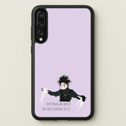 Everything Has Beauty - Scissorhands  - Edward Scissorhands Phone Case for Huawei P20 Pro
