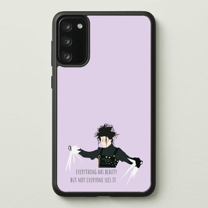 Everything Has Beauty - Scissorhands  - Edward Scissorhands Phone Case for Galaxy S20