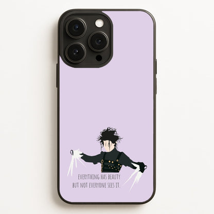 Everything Has Beauty - Scissorhands  - Edward Scissorhands Phone Case for iPhone 12 Pro Max