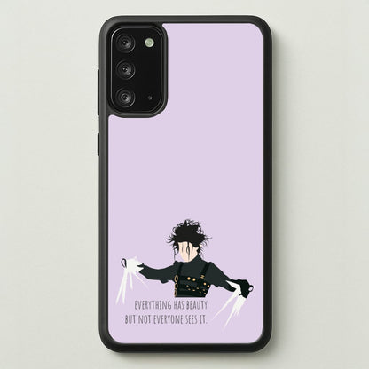 Everything Has Beauty - Scissorhands  - Edward Scissorhands Phone Case for Galaxy Note 20