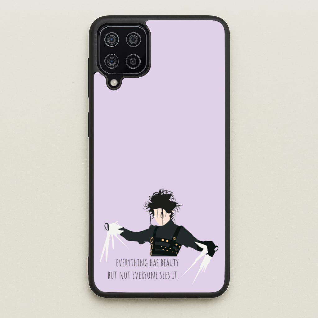 Everything Has Beauty - Scissorhands  - Edward Scissorhands Phone Case for Galaxy A12