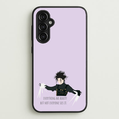Everything Has Beauty - Scissorhands  - Edward Scissorhands Phone Case for Galaxy A14