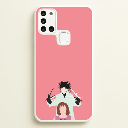 Standing - Scissorhands  - Edward Scissorhands Phone Case for Galaxy A21s