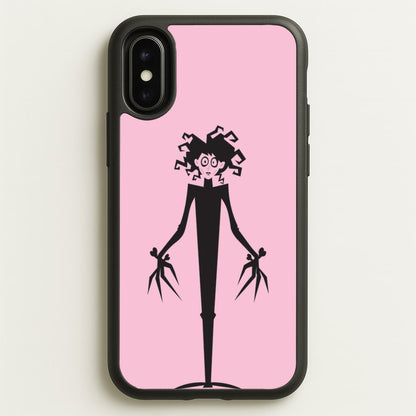 Cartoon - Scissorhands  - Edward Scissorhands Phone Case for iPhone X / XS