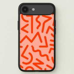Red Abstract - Eighties Phone Case for iPhone 17 Air