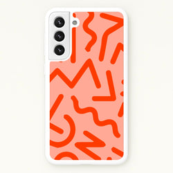 Red Abstract - Eighties  - Eighties Phone Case for Galaxy S22 Plus