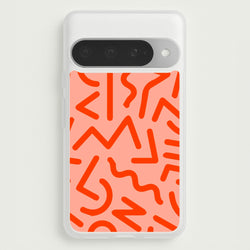 Red Abstract - Eighties Phone Case for Google Pixel 10 Pro XL