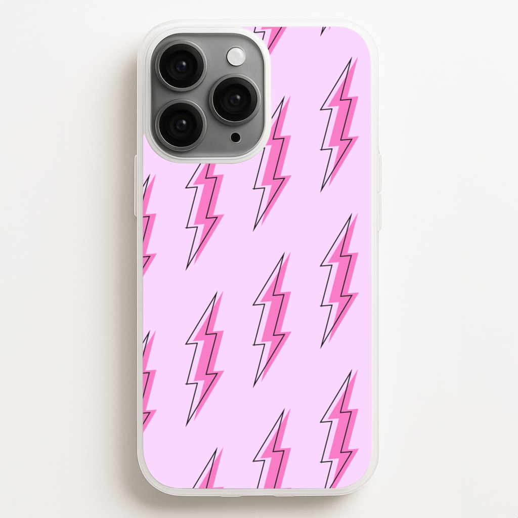 Pink Lightning - Eighties  - Eighties Phone Case for iPhone 16 Pro Max