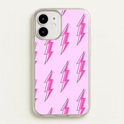 Pink Lightning - Eighties  - Eighties Phone Case for iPhone 12 Mini