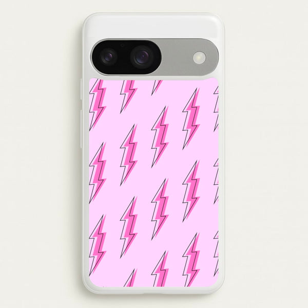 Pink Lightning - Eighties  - Eighties Phone Case for Google Pixel 9 / 9 Pro