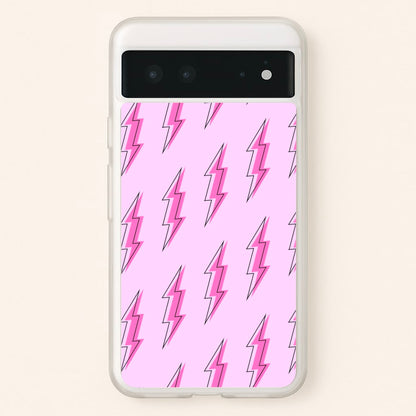 Pink Lightning - Eighties  - Eighties Phone Case for Google Pixel 6